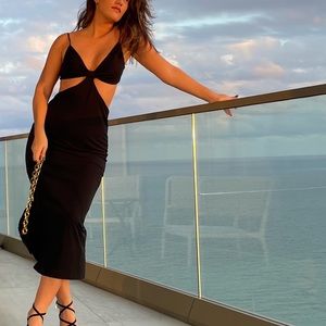Cut Out Midi Dress